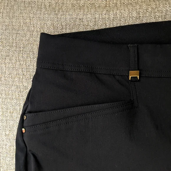 Black Curvy Fit Straight Leg Pants Women's 18 JM Collections New - Picture 10 of 14